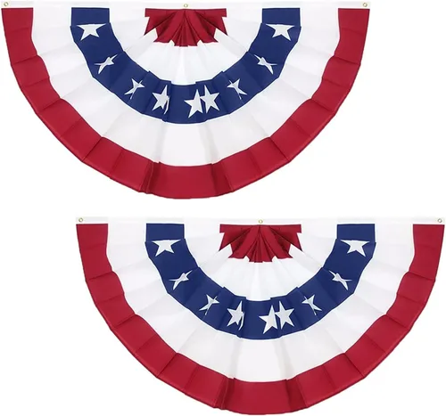 Miniatura 8 de Paquete de 1 bandera de Estados Unidos de 3 x 6 pies, banderas grandes de Estados Unidos con diseño de estrellas patrióticas y rayas para el 4