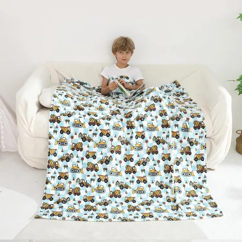 Miniatura 17 de Softan Manta Decorativa de Unicornios para Niños que Brilla en la Oscuridad, Regalos de Manta para Niños y Niñas, Manta de Franela Suave y Acogedora