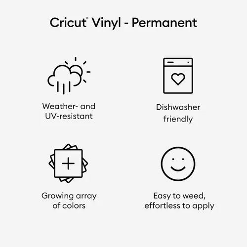 Miniatura 2 de Cricut Vinilo Premium Blanco a Granel – Permanente