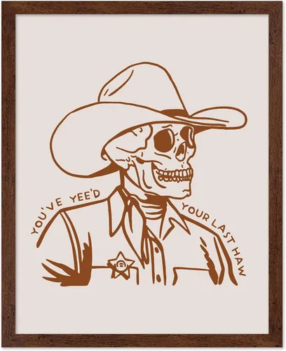 Miniatura 18 de Poster Master Póster de You've Yeed Your Last Haw - Impresión retro de vaquero marrón - Arte occidental - Arte moderno - Arte del salvaje oeste