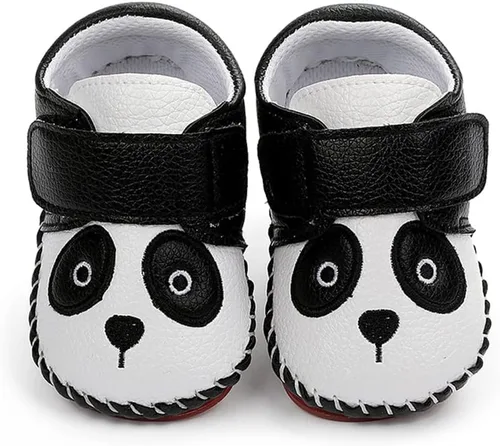 Miniatura 3 de HsdsBebe Baby Boys Girls Pu Leather Hard Bottom Walking Sneakers Toddler Rubber Sole First Walkers Infant Cartoon Slippers Crib Shoes