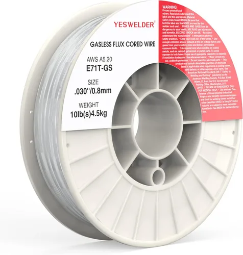Miniatura 9 de YESWELDER Alambre MIG sin gas con núcleo de fundente, acero al carbono suave E71T-GS de 0.030 pulgadas de diámetro, 2 libras, alambre de soldadura