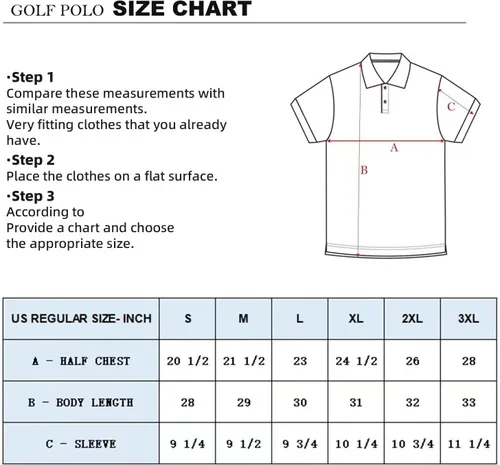 Miniatura 6 de Mens Polo Shirts Short Sleeve Dry Fit Moisture Wicking Performance Casual Solid Polo Golf Shirt for Men