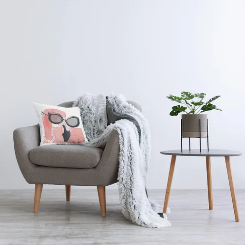 Miniatura 3 de Stupell Industries Flamingo - Almohada con estampado de bolsa de playa para interiores, 18 x 18 pulgadas, color rosa
