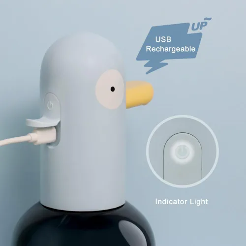 Miniatura 3 de Lindo dispensador de jabón – Dispensador automático de jabón de espuma de paloma para niños, baño, cocina, escuela, dispensadores de detergente