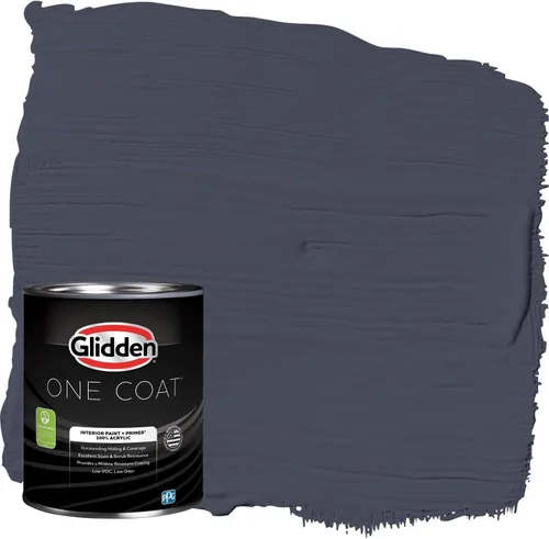 Miniatura 68 de Glidden Pintura Interior + Imprimación: Gris/Plata Antigua, Una Capa, Satinado, 1 Galón