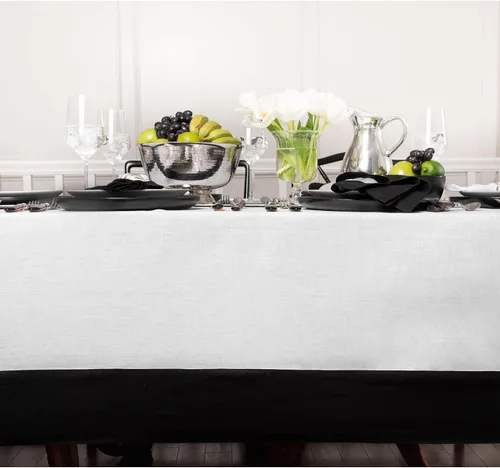 Miniatura 2 de Solino Home Mantel de lino de 60 x 108 pulgadas, 100% lino puro, aguacate y mantel natural para cocina, comedor, cena, interior, exterior, fiesta
