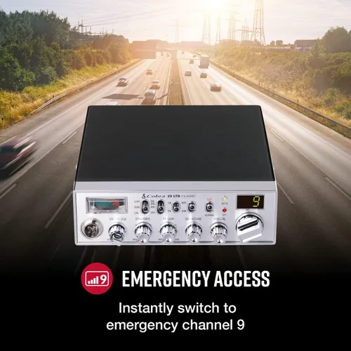 Miniatura 5 de Radio CB de 40 canales Cobra 29 LTD CHR con capacidad PA, talla única , Beige