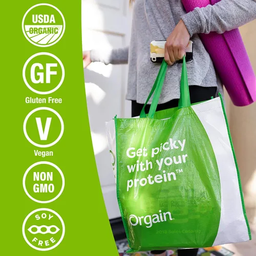 Miniatura 7 de Orgain Proteína vegana orgánica en polvo + verduras, vainilla – 0.81 onzas de proteína a base de plantas, sin gluten, sin lácteos, sin lactosa, sin