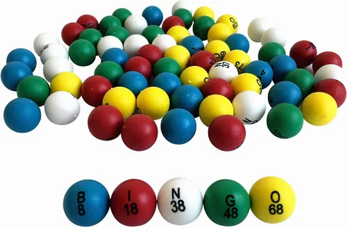 Yuanhe Bolas de bingo de 0.8 pulgadas para jaulas y tableros jumbo, fácil de leer, 75 unidades, perfectas para fiestas, noches de bingo, rifas,