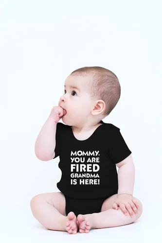 Miniatura 10 de CBTwear Mommy You Are Fired, Grandma Is Here - Ropa de bebé - Divertido traje de bebé para recién nacido para niños y niñas