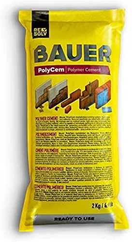 Cementista Polímero Instantáneo Bauer, Alternativa Lista para Usar a la Mortera y Adhesivos - Versátil para Reparación de Grietas en Concreto,