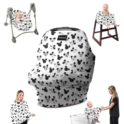 Miniatura 14 de Milk Snob Disney Un Deseo Hecho Realidad 5-en-1 Cubierta para Bebé, para Lactancia, Asiento de Coche, Portabebé, Cochecito, Silla Alta, Cesta