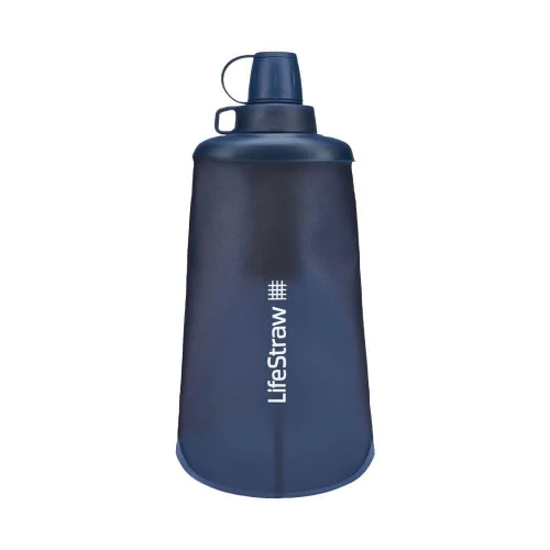 Miniatura 8 de LifeStraw Filtro de agua Peak Series, 1 litro, gris montaña oscuro, protege contra bacterias y parásitos, ultracompacto y versátil