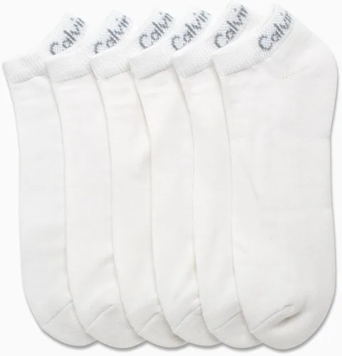 Miniatura 38 de Calvin Klein Calcetines para hombre, mezcla de algodón, acolchados, sin talla, forro de calcetines atléticos (6 unidades)