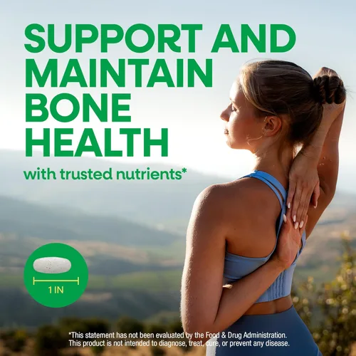 Miniatura 2 de Nature's Way ¡Alive! Tabletas de apoyo óseo de calcio*, suplemento de calcio de máxima absorción con vitaminas D3, K2 y magnesio, promueve la salud