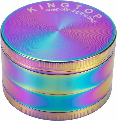 KINGTOP Molinillo grande de 3 pulgadas, molinos de aleación de zinc (colorido)