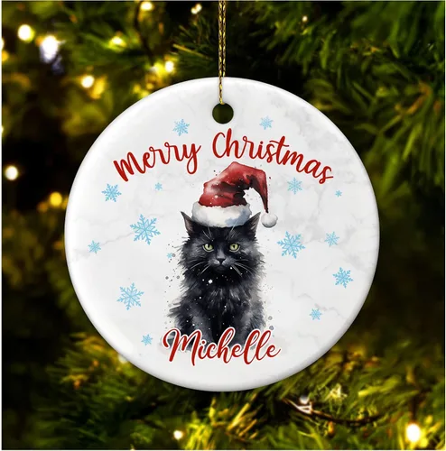 Miniatura 23 de Hyturtle Adorno de Navidad personalizado para amantes de las llamas, adorno de cerámica con nombre personalizado de llama, regalos lindos