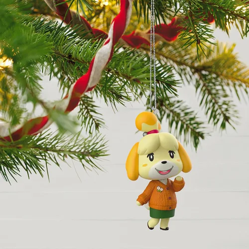 Miniatura 6 de Hallmark Keepsake Adorno de Navidad 2023, adorno de Nintendo Animal Crossing Isabelle, regalos para jugadores