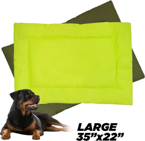 Miniatura 7 de Downtown Pet Supply Almohadilla para jaula para perro, 35 x 22 pulgadas, impermeable, de nailon Ripstop, a prueba de mordidas y lavable a máquina
