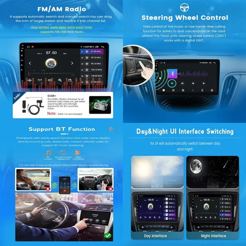 Miniatura 5 de Estéreo de doble DIN para automóvil con pantalla táctil de 9 pulgadas, reproductor de video multimedia para Chevrolet Lova Captiva Gentra Aveo Epica