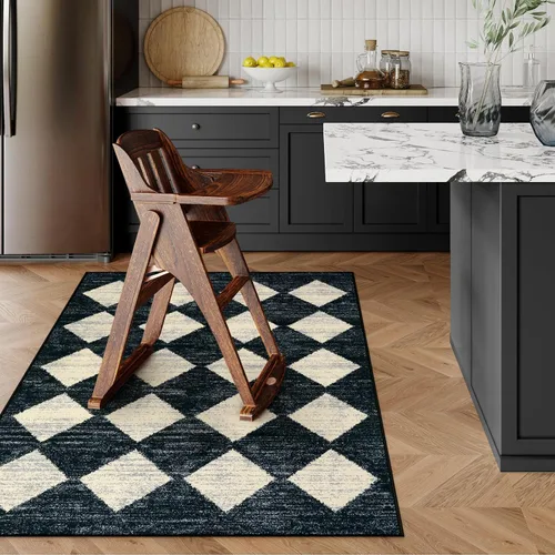 Miniatura 8 de Lahome Alfombras de Área Lavables a Máquina para Dormitorio Estético, Alfombra de Área Suave 4x6 pies para Sala de Estar Antideslizante, Alfombras