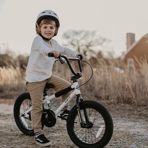 Miniatura 4 de cubsala Bicicleta para niños de 12, 14, 16, 18 pulgadas, estilo BMX, con ruedas de entrenamiento, freno para niños de 2 a 10 años, varios