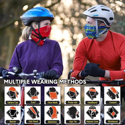 Miniatura 5 de Tarpop 30 unidades de polainas para el cuello, bufanda, banda elástica para la cabeza que absorbe el sudor para mujeres y hombres, deportes, yoga