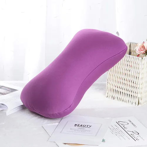 Miniatura 7 de ASkinds 2 almohadas cilíndricas de 15 x 7.8 pulgadas, cómodas almohadillas tipo hueso de microcuentas, cojín de tubo de cama para cabeza, cuello