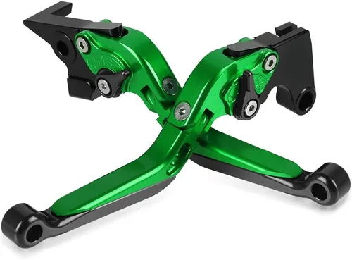 Miniatura 7 de LANQIAN Juego de palancas de freno y embrague plegable extensible CNC para ZX-6R ZX6R 2007-2016 Negro