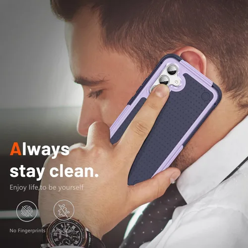 Miniatura 152 de Jeylly Compatible con Samsung Galaxy A22 5G Funda, Funda Samsung A22 5G con 2pcs protectores de pantalla de vidrio templado