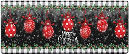 Miniatura 7 de Tapete de baño de bola de Navidad para bañera, antideslizante, de secado rápido y absorbente, tierra de diatomeas, fregadero de ducha, tapete