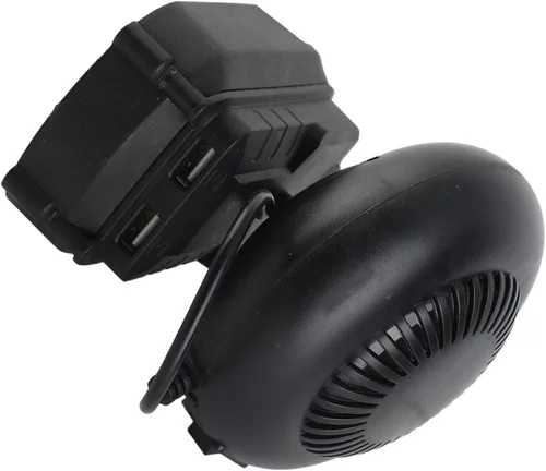 Miniatura 7 de lyrlody Ventilador de calentador portátil alimentado por batería 18V iones de litio 2 ajustes de temperatura 30-80 Calentador eléctrico compacto