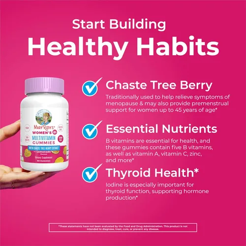 Miniatura 5 de MaryRuth's Multivitamínico para mujeres mayores de 40 años Sin azúcar Vitaminas veganas para mujer Apoyo inmunológico Multivitamínico diario