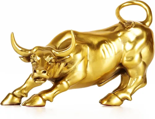 Miniatura 15 de Figura de toro de latón – Decoración artística de toro de pared, figura de toro/vaca/buey de bronce, estatuas y esculturas para decoración del hogar