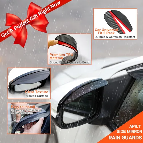 Miniatura 8 de Protectores de lluvia de montaje exterior para Toyota Tundra CrewMax Cab 2022-2026, deflector de ventilación de viento de tamaño completo