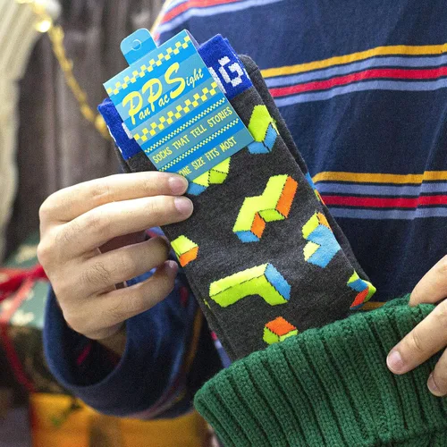 Miniatura 7 de Calcetines de juego para hombre, novedosos y divertidos, para la pantorrilla, color verde, regalo para jugadores, adolescentes, niños, hijos