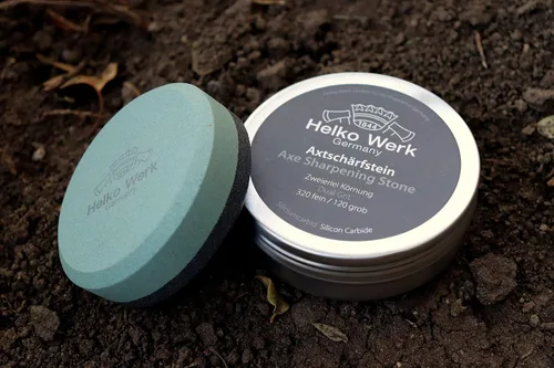 Miniatura 2 de Helko Werk - Piedra afiladora de hacha de doble grano – Afilador de hacha y disco de hacha, afilador de machete, afilador de hacha doble grano 120
