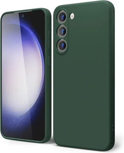 Miniatura 70 de oakxco Funda para teléfono Samsung Galaxy S21 Ultra con agarre de silicona líquida, bonita funda delgada y delgada de goma suave de TPU lisa