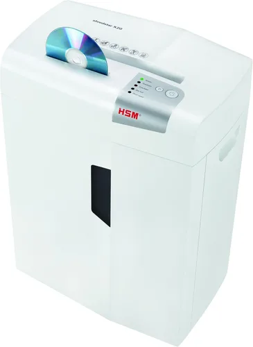 Miniatura 4 de HSM Trituradora de corte transversal Shredstar X20 de América, capacidad de 20 hojas manuales HSM1051W