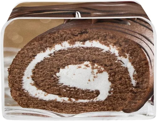 Miniatura 32 de chaqlin Cubierta para tostadora con estampado de chocolate, 2 rebanadas, resistente a las manchas, cubierta para horno de pan de diseño divertido