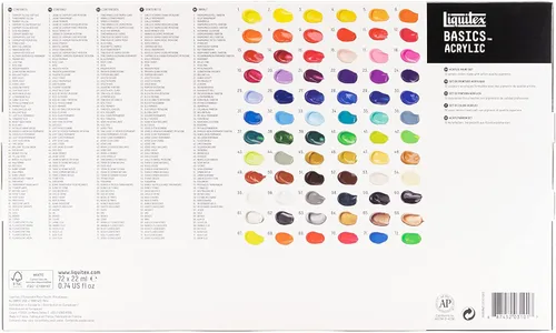 Miniatura 13 de Liquitex BASICS: juego de 72 tubos de pintura acrílica, 22ml (0.74 onzas)