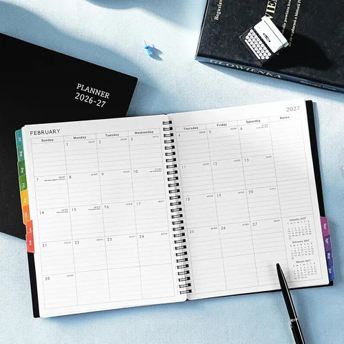 Miniatura 8 de Agenda 2026 – Agenda con calendario 2026, 8 x 10 pulgadas, enero 2026 – diciembre 2026, 2026, planificador semanal y mensual, fuerte encuadernación