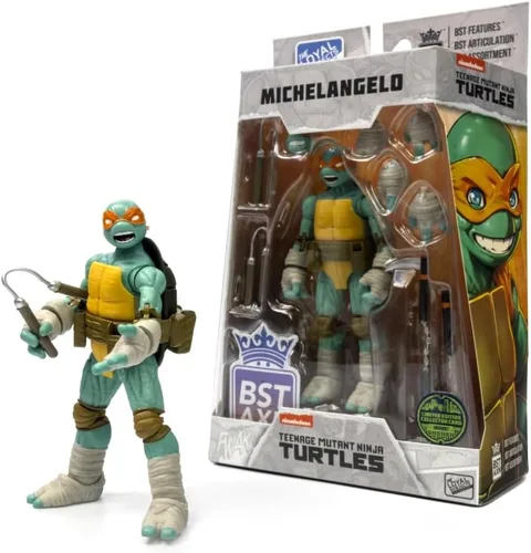 Miniatura 5 de Teenage Mutant Ninja Turtles BST AXN Michelangelo IDW Inspired Comic Heroes Figura de acción de 5 pulgadas