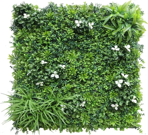 Miniatura 17 de Windscreen4less 1 panel artificial de boj de 40 x 40 pulgadas, decoración de pared verde hierba sintética para decoración de interiores y Panel 3D