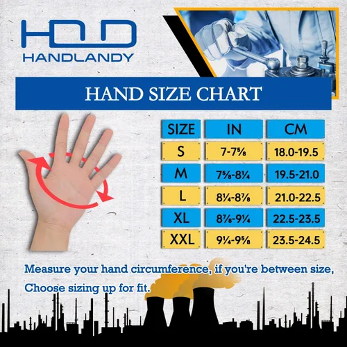 Miniatura 7 de HANDLANDY Waterproof Work Gloves for Cold Weather, Insulated Winter Work Gloves with Grip for Men Women - 2 Pair