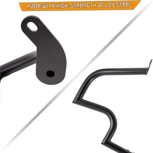 Miniatura 4 de Kinglemc Barra de Choque Protector de Motor Barra de Carretera para Yamaha VStar V-Star Dragstar XVS 400 650 (Negro)