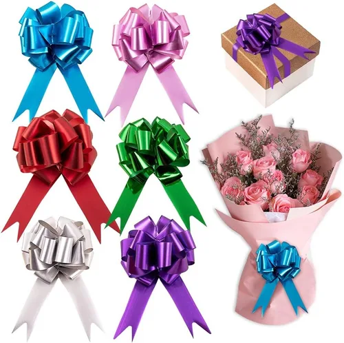 Miniatura 9 de Estivaux 20 lazos de cumpleaños para envolver regalos, coloridos lazos de regalo para boda, surtido de lazos de regalo, decoración de regalos