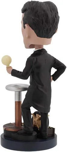 Miniatura 2 de Royal Bobbles Nikola Tesla Bobblehead, figura realista de poliresina premium, número de serie único, detalles exquisitos