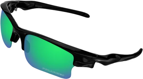Miniatura 2 de 2.0mm Thick Polarized Lens Replacement for Oakley Fast Jacket XL OO9156 Sunglasses - Aqua Green Polarized Lenses Mirror Coating